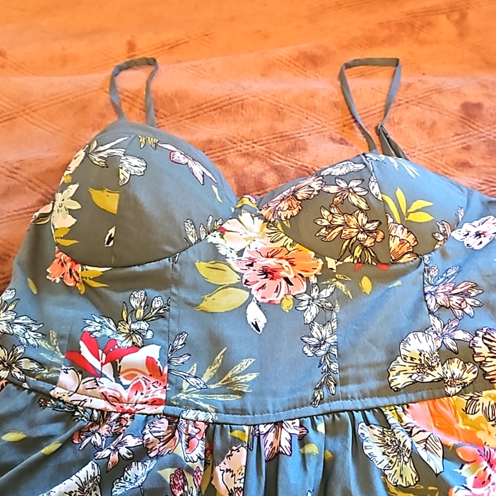 One piece dressy floral romper